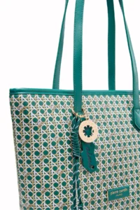 Pierre Cardin Limited Edition Green Digital Monogram Women's Shoulder Bag - Image 3