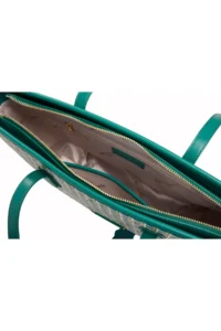 Pierre Cardin Limited Edition Green Digital Monogram Women's Shoulder Bag - Image 4