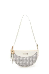 Pierre Cardin Limited Edition White Digital Monogram Women's Cross Shoulder Bag - Image 3