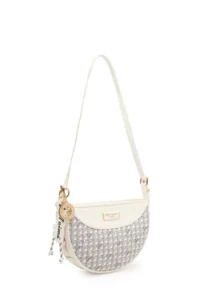 Pierre Cardin Limited Edition White Digital Monogram Women's Cross Shoulder Bag - Image 4