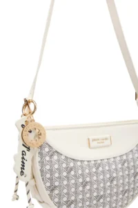 Pierre Cardin Limited Edition White Digital Monogram Women's Cross Shoulder Bag - Image 5