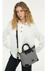 Pierre Cardin Limited Edition Black Digital Monogram Women's Shoulder Bag - Image 2