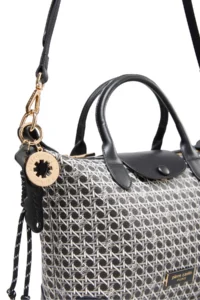Pierre Cardin Limited Edition Black Digital Monogram Women's Shoulder Bag - Image 5