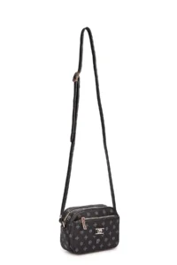 Pierre Cardin Black Monogram Women's Cross Shoulder Bag - Image 4