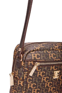 Pierre Cardin Brown Tram Alphabet Women Shoulder Bag - Image 5