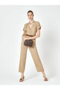 Pierre Cardin Brown Monogram Women Shoulder Bag