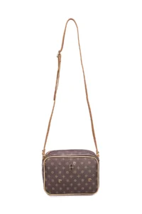 Pierre Cardin Brown Monogram Women Shoulder Bag - Image 3