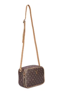 Pierre Cardin Brown Monogram Women Shoulder Bag - Image 4