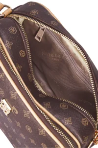 Pierre Cardin Brown Monogram Women Shoulder Bag - Image 6