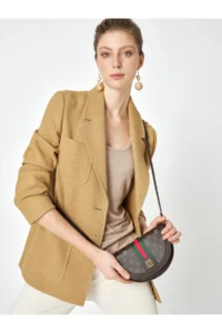 Pierre Cardin Brown Monogram Women's Cross Shoulder Bag - Image 2