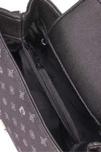 Pierre Cardin Black Monogram Women Crossbody Bag - Image 6