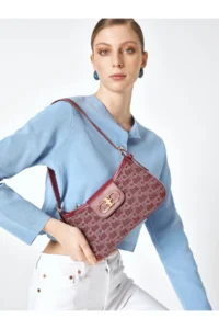 Pierre Cardin Burgundy Women Shoulder Bag - Image 2