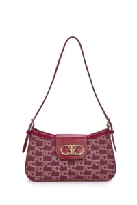 Pierre Cardin Burgundy Women Shoulder Bag - Image 3