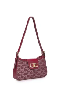 Pierre Cardin Burgundy Women Shoulder Bag - Image 4