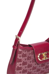 Pierre Cardin Burgundy Women Shoulder Bag - Image 5