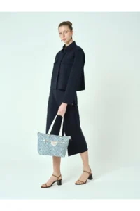 Pierre Cardin BLUE Monogram Women Shoulder Bag - Image 2
