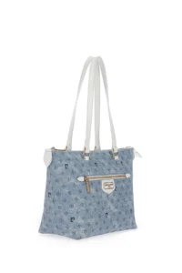 Pierre Cardin BLUE Monogram Women Shoulder Bag - Image 4
