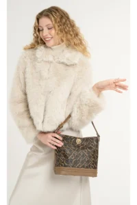 Pierre Cardin Monogram Brown Women Shoulder Bag - Image 2