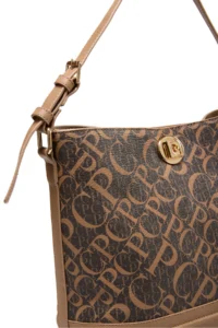 Pierre Cardin Monogram Brown Women Shoulder Bag - Image 5