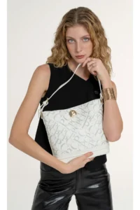 Pierre Cardin Monogram WHITE Women Shoulder Bag - Image 2