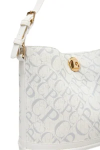 Pierre Cardin Monogram WHITE Women Shoulder Bag - Image 5
