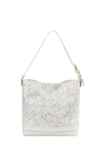 Pierre Cardin Monogram WHITE Women Shoulder Bag - Image 7