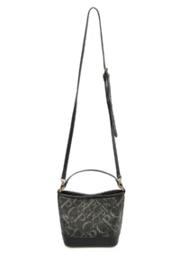 Pierre Cardin Monogram Black Women's Cross Shoulder Bag
