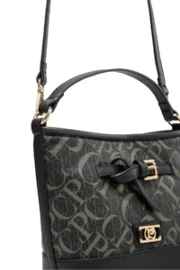Pierre Cardin Monogram Black Women's Cross Shoulder Bag - Image 3