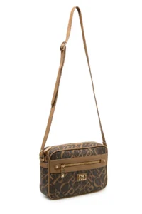 Pierre Cardin Monogram Brown Women's Cross Shoulder Bag - Image 4