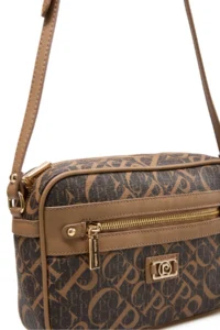 Pierre Cardin Monogram Brown Women's Cross Shoulder Bag - Image 5
