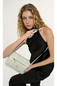 Pierre Cardin Monogram White Women's Cross Shoulder Bag - Image 2