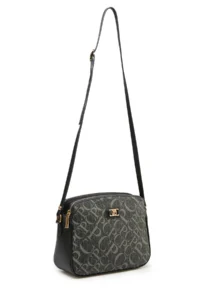 Pierre Cardin Monogram Black Women's Cross Shoulder Bag - Image 4