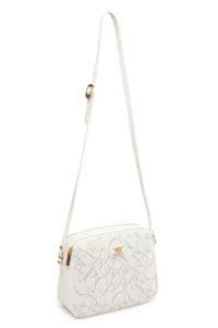 Pierre Cardin Monogram White Women's Cross Shoulder Bag - Image 3