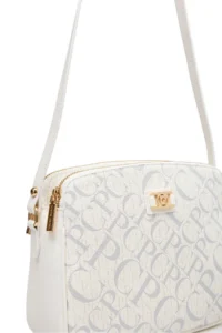 Pierre Cardin Monogram White Women's Cross Shoulder Bag - Image 4