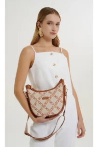 Pierre Cardin Tan Women Crossbody Bag - Image 2