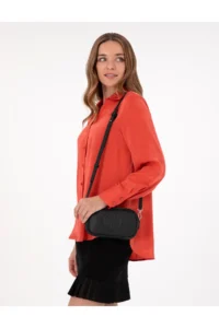 Pierre Cardin Black Crossbody Bag -VR046