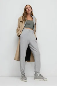 No Matter What Women's Soft Textured Waist Adjustable Sweatpants with Elastic Legs - Image 2