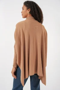 Bigdart 15783 slit Poncho Sweater - Biscuit - Image 5