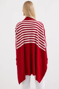 Bigdart 15783 slit Poncho Sweater - F.Burgundy - Image 7