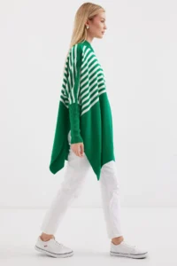 Bigdart 15783 slit Poncho Sweater - F. Green - Image 4