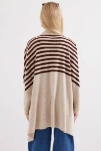 Bigdart 15783 slit Poncho Sweater - F.Beige - Image 6