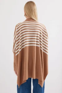 Bigdart 15783 slit Poncho Sweater - F.Mink - Image 7