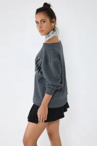 No Matter What Women's Brooklyn Letter Sweatshirt Crew Neck Long Sleeve 100% Cotton Comfortable Cut - Image 3