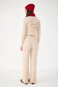 No Matter What Elastic Waist Ribbed Soft Pants - Image 5