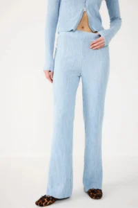 No Matter What Elastic Waist Ribbed Soft Pants - Image 4