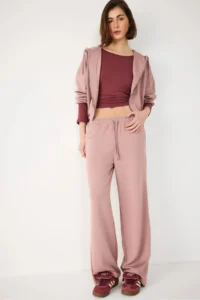 No Matter What Women Casual Pants Plain Cut Cotton double pocket
