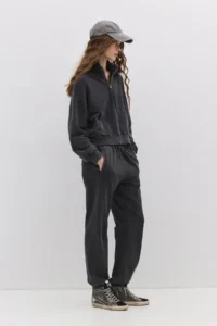 No Matter What Women's Jogger Sweatpants Faded Effect Cotton Elastic Legs - Image 3