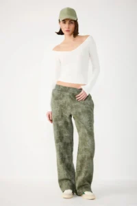 No Matter What Brushed Effect Cotton comfort Pants