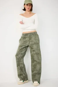No Matter What Brushed Effect Cotton comfort Pants - Image 3