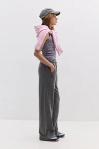 No Matter What Women Wide Leg Pants Cotton Regular Waist with pocket - Image 2